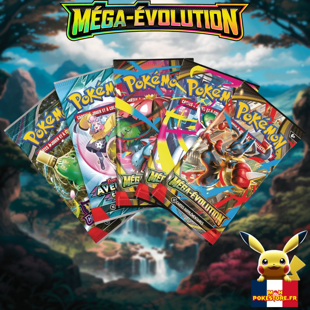 POKEMON Coffret Figurine Mega Lucario Ex boosters