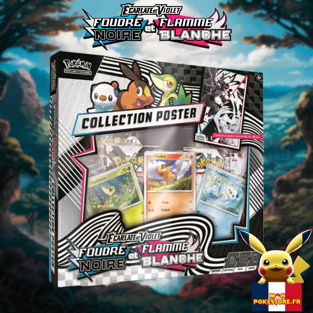 POKEMON Coffret Poster EV10 .5 Flamme Blanche et Foudre Noire side1