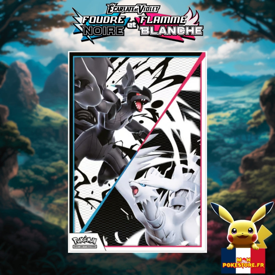 POKEMON Coffret Poster EV10 .5 Flamme Blanche et Foudre Noire poster contenu