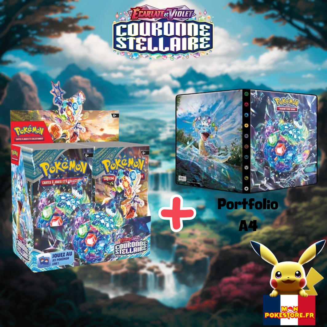 POKEMON - Pack - Display+Portfolio EV07 - Couronne Stellaire
