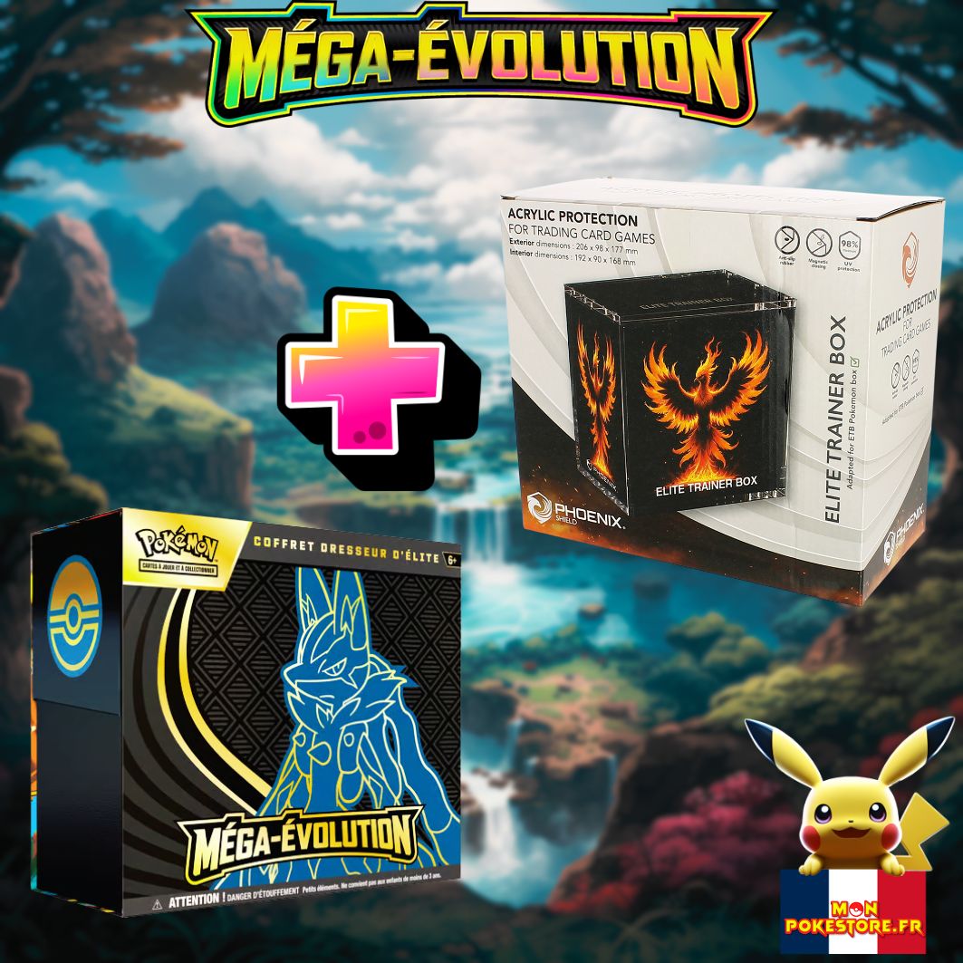 POKEMON Lot ETB ME01 MegaEvolution Protection acrylique
