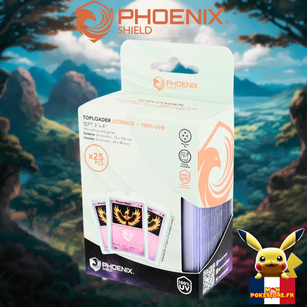 Phoenix Shield Pack Loader Per Booster (12 Unità) - Custodia Protettiva In PVC Ultra Trasparente Per Collezionisti