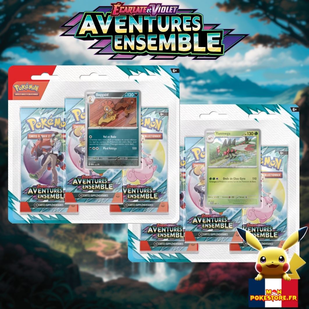 Pokemon EV09 Aventures Ensemble Tripacks