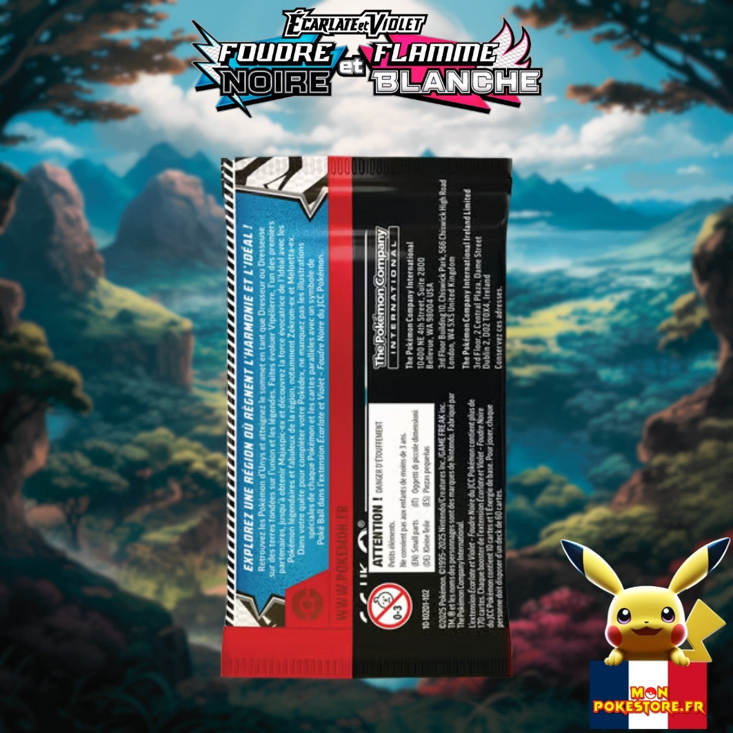 Pokemon EV10 .5 booster Foudre Noire back