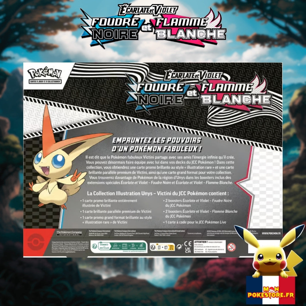 Pokemon EV10.5 Coffret Victini Foudre Noir et Flamme Blanche back