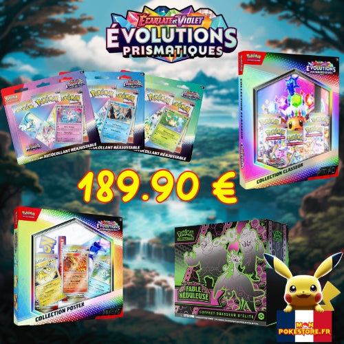 Pokemon EV8.5 Evolutions Prismatiques lot 1