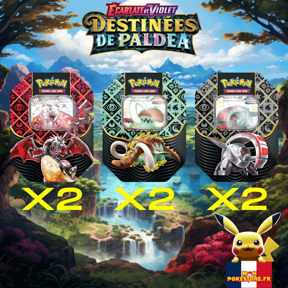 Pokemon Pokebox x6 Art set EV4.5 Destinees de Paldea