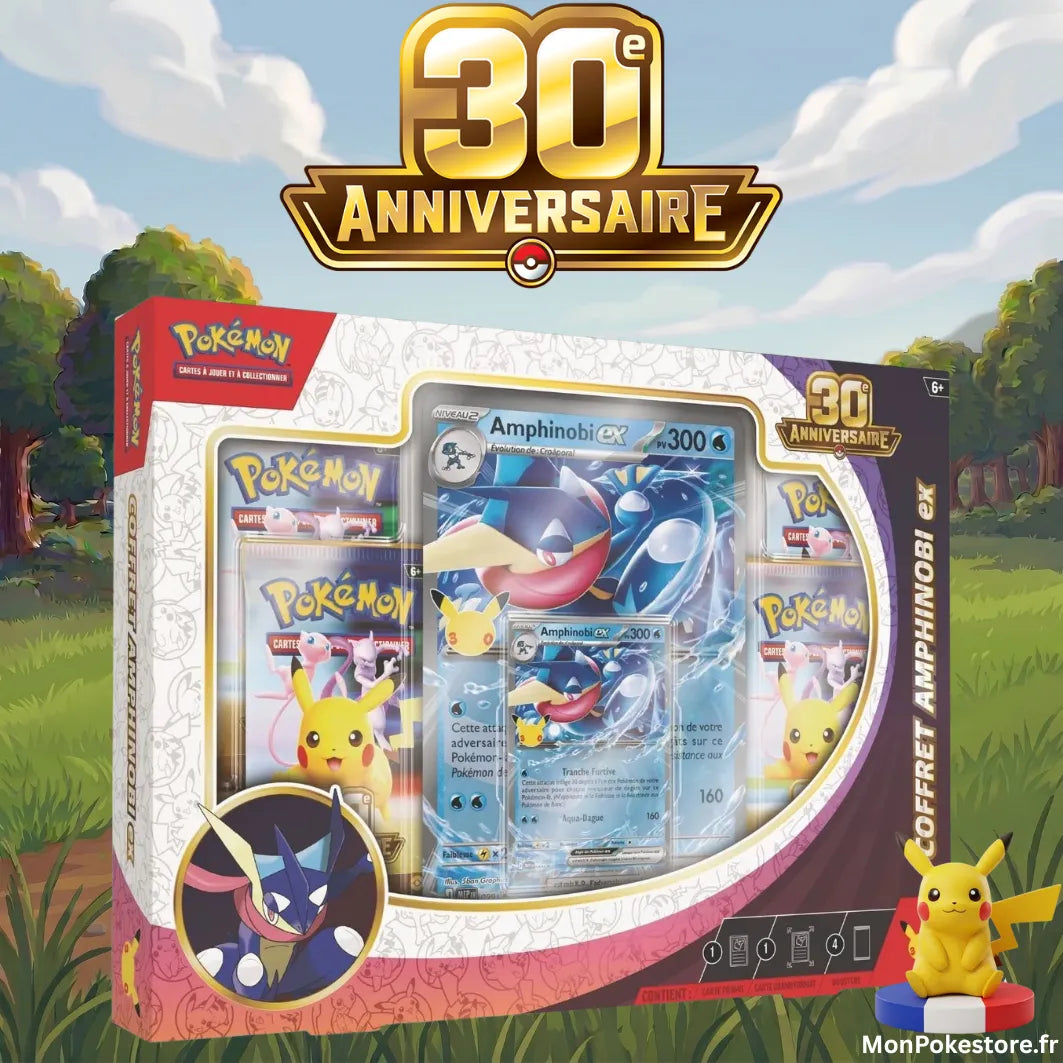 Coffret 30e Anniversaire Amphinobi-ex Pokémon – VF