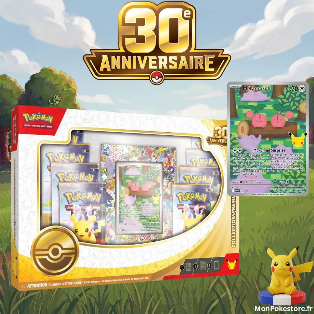 Coffret Premium Métamorph 30e Anniversaire Pokémon – VF
