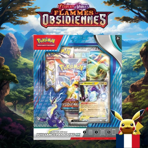 Coffret Pokémon Miraidon et Koraidon EV03 Flammes Obsidiennes 