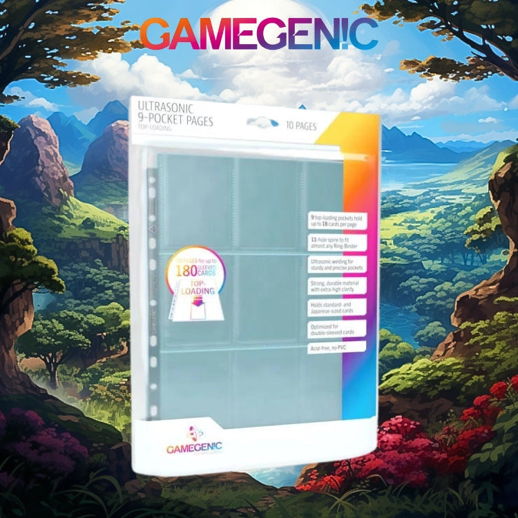 ULTRASONIC 10 pages de 9 cartes - Gamegenic - Transparent