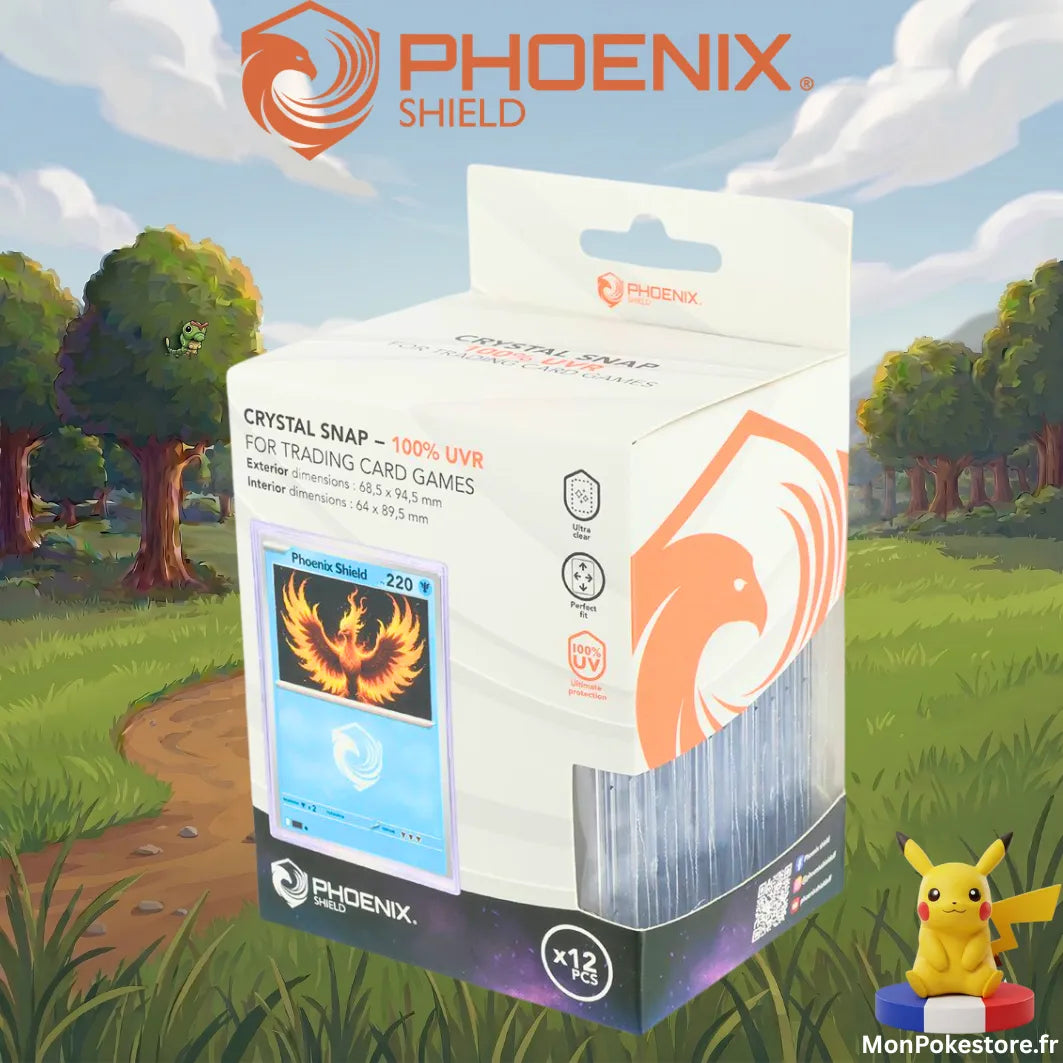 TopLoader Crystal Snap Phoenix Shield (x12) – 100% UVR