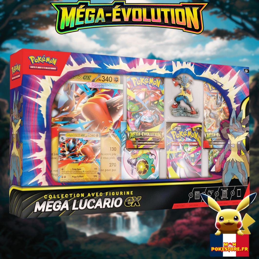 POKEMON Coffret Figurine Mega Lucario Ex front