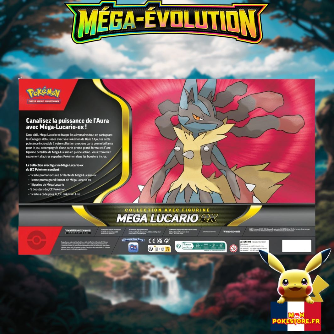 POKEMON Coffret Figurine Mega Lucario Ex back