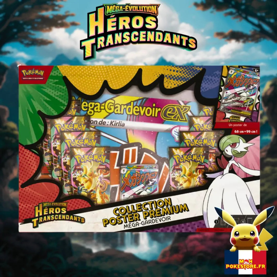 POKEMON-Coffret-Poster-Mega-Gardevoire-ME2-5-Heros-Transcendants
