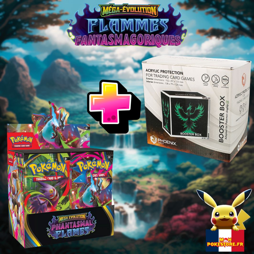 POKEMON - [ME02] - Display + Protection- Flammes Fantasmagoriques VF