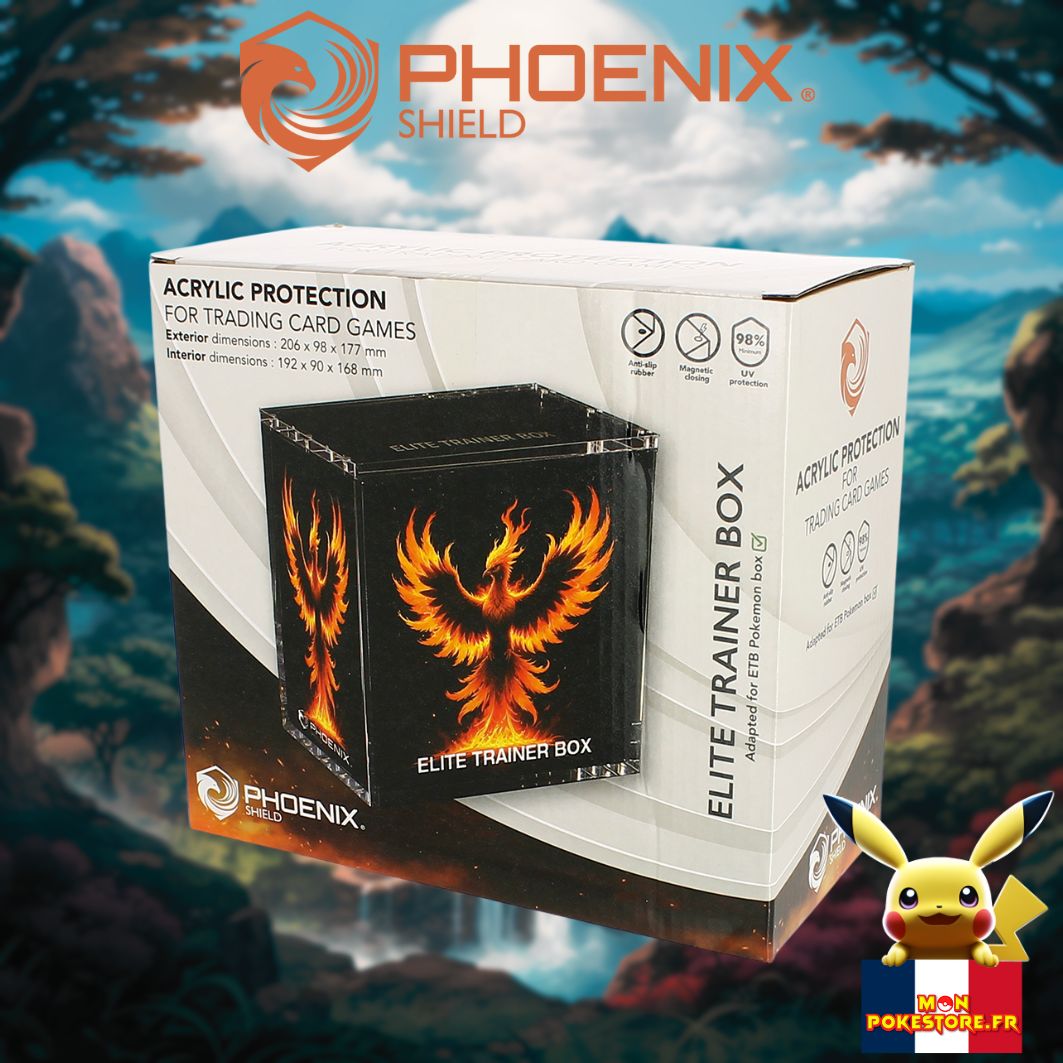 POKEMON - ETB - Protection Acrylique Phoenix Shield