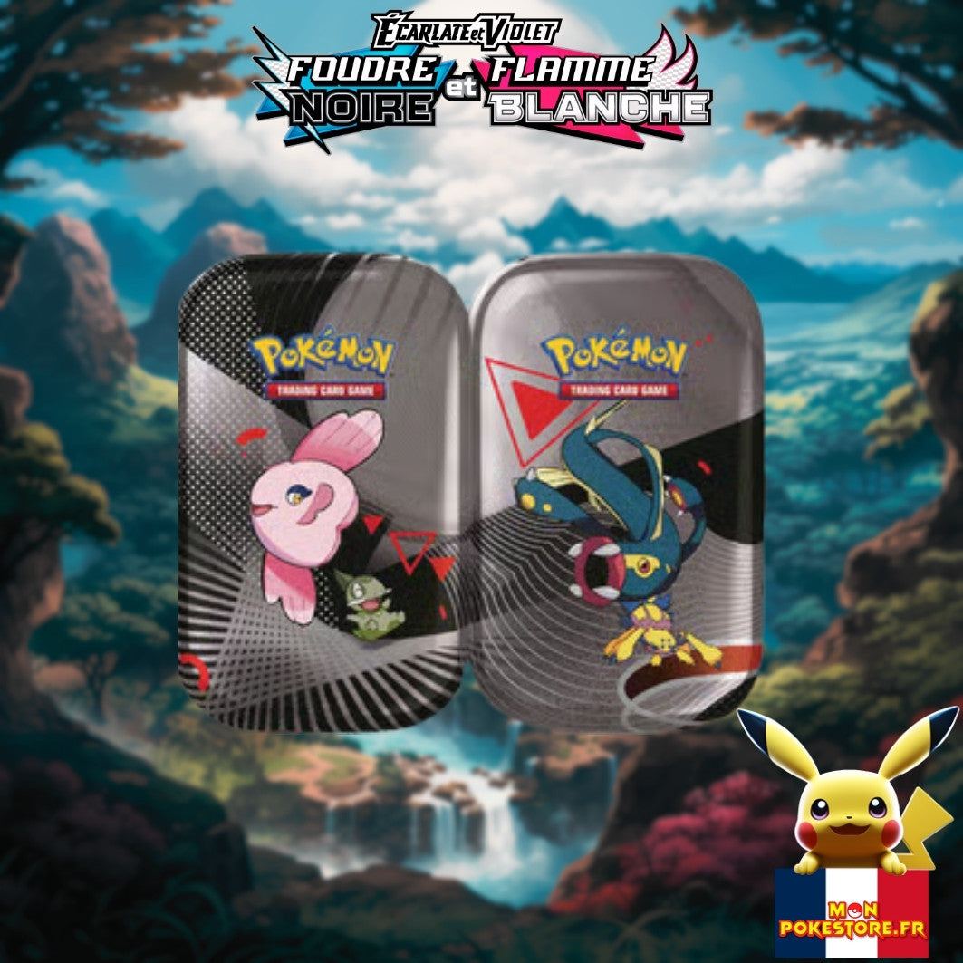 POKEMON Mini tins EV10-5 Flamme Blanche et Foudre Noire 4