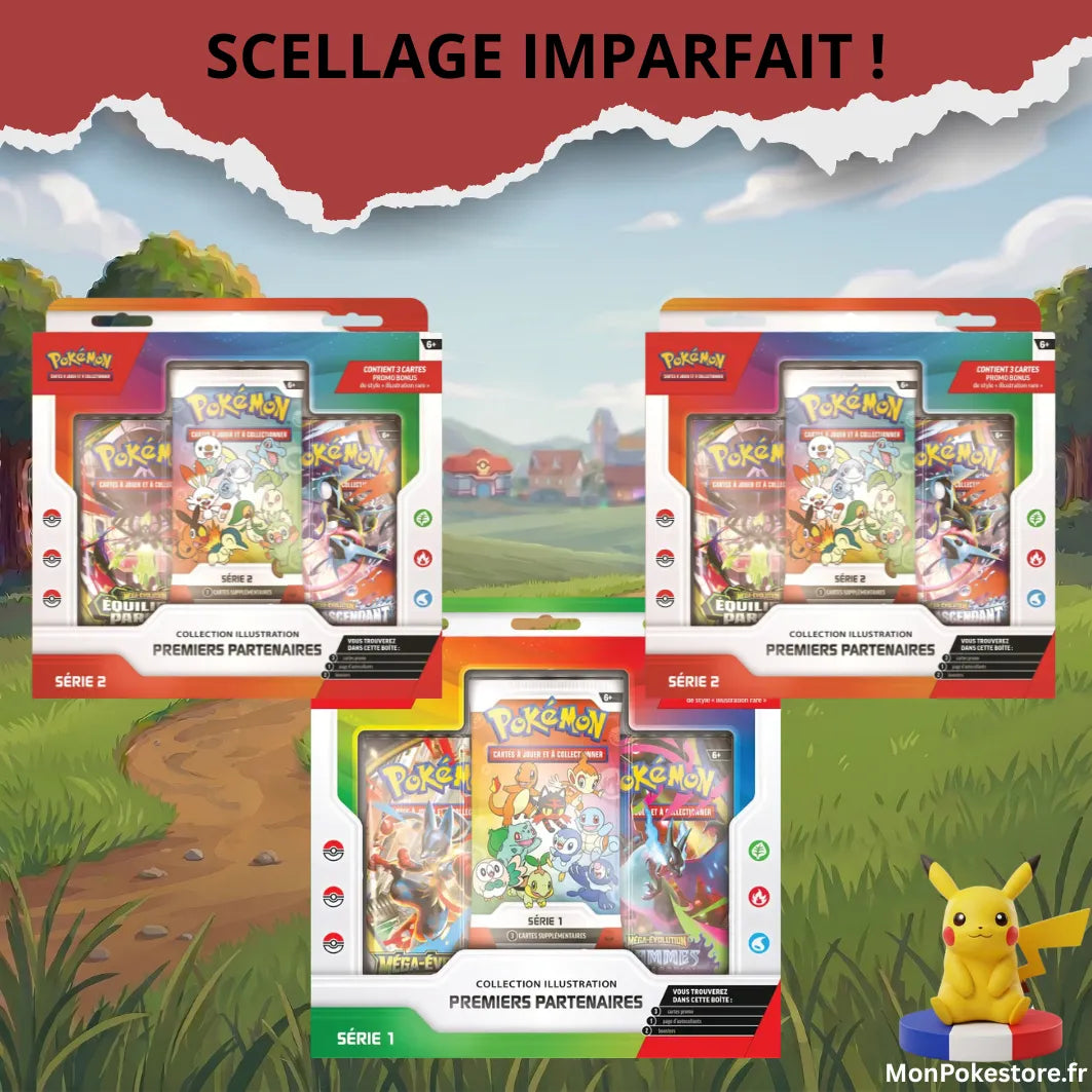[DEFAUT]-Pokémon JCC – Collection Illustration Premiers Partenaires Série 1 et 2 – 30 Ans – VF
