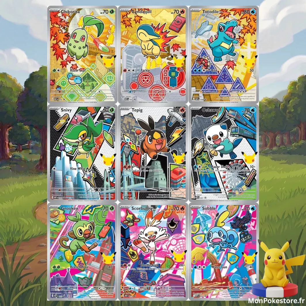 Pokémon JCC – Collection Illustration Premiers Partenaires Série 2 – 30 Ans – VF