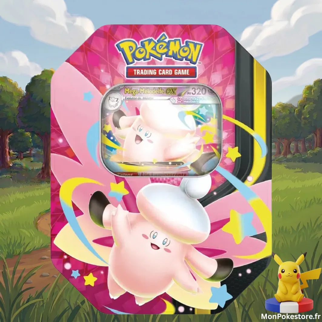 Pokébox Méga-Mélodelfe EX – Méga Clair de Lune – Pokémon – VF