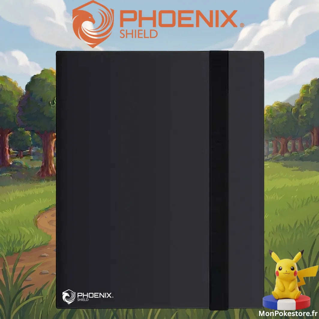 Album Phoenix Shield 9 Cases pour Toploaders – 216 Cartes – Noir