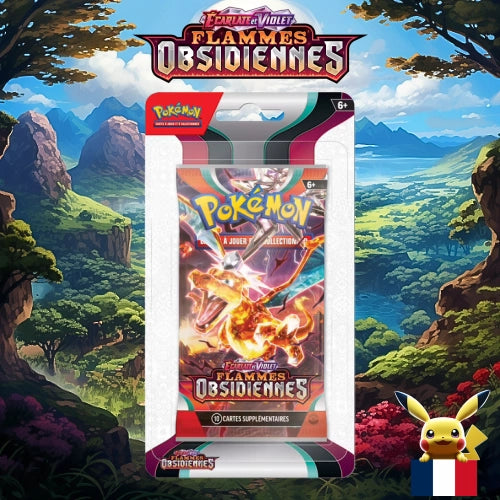 Blister cartes Pokémon Flammes Obsidiennes EV03