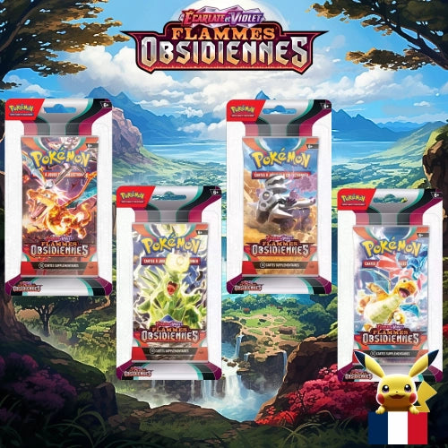 Blister cartes Pokémon Flammes Obsidiennes EV03
