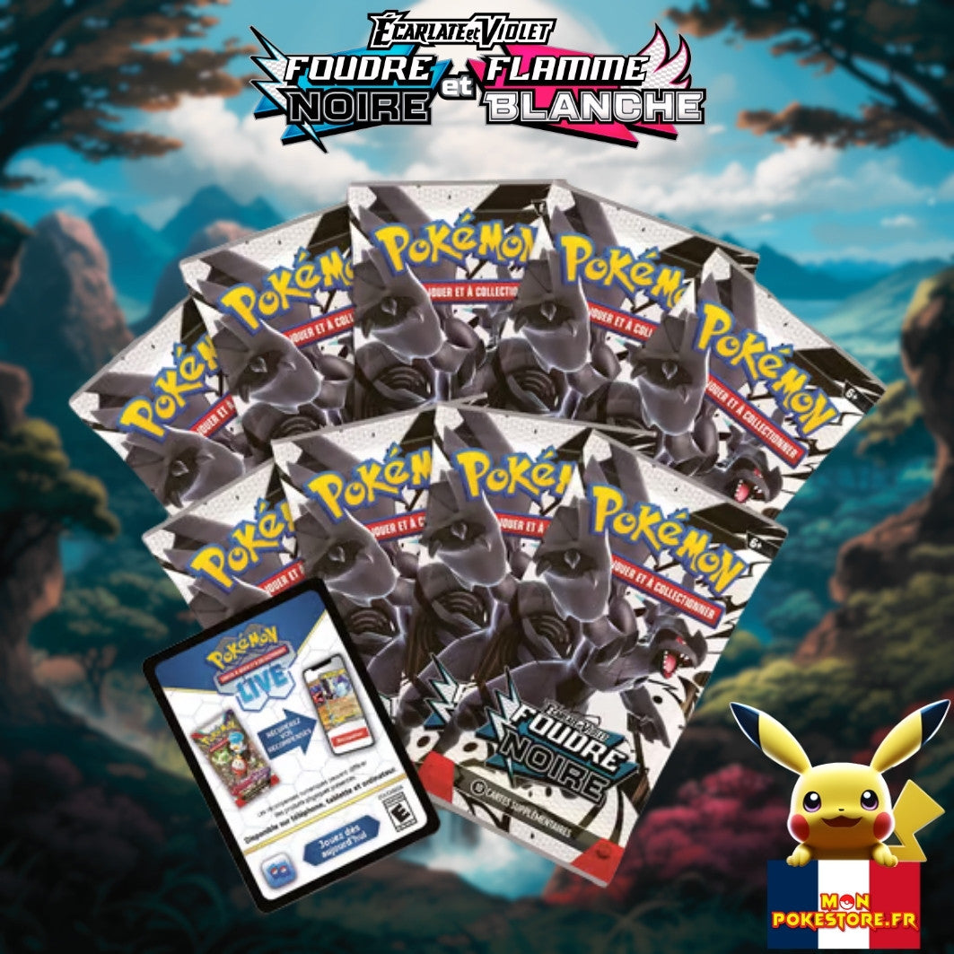 Pokemon ETB EV10.5 Foudre Noir boosters