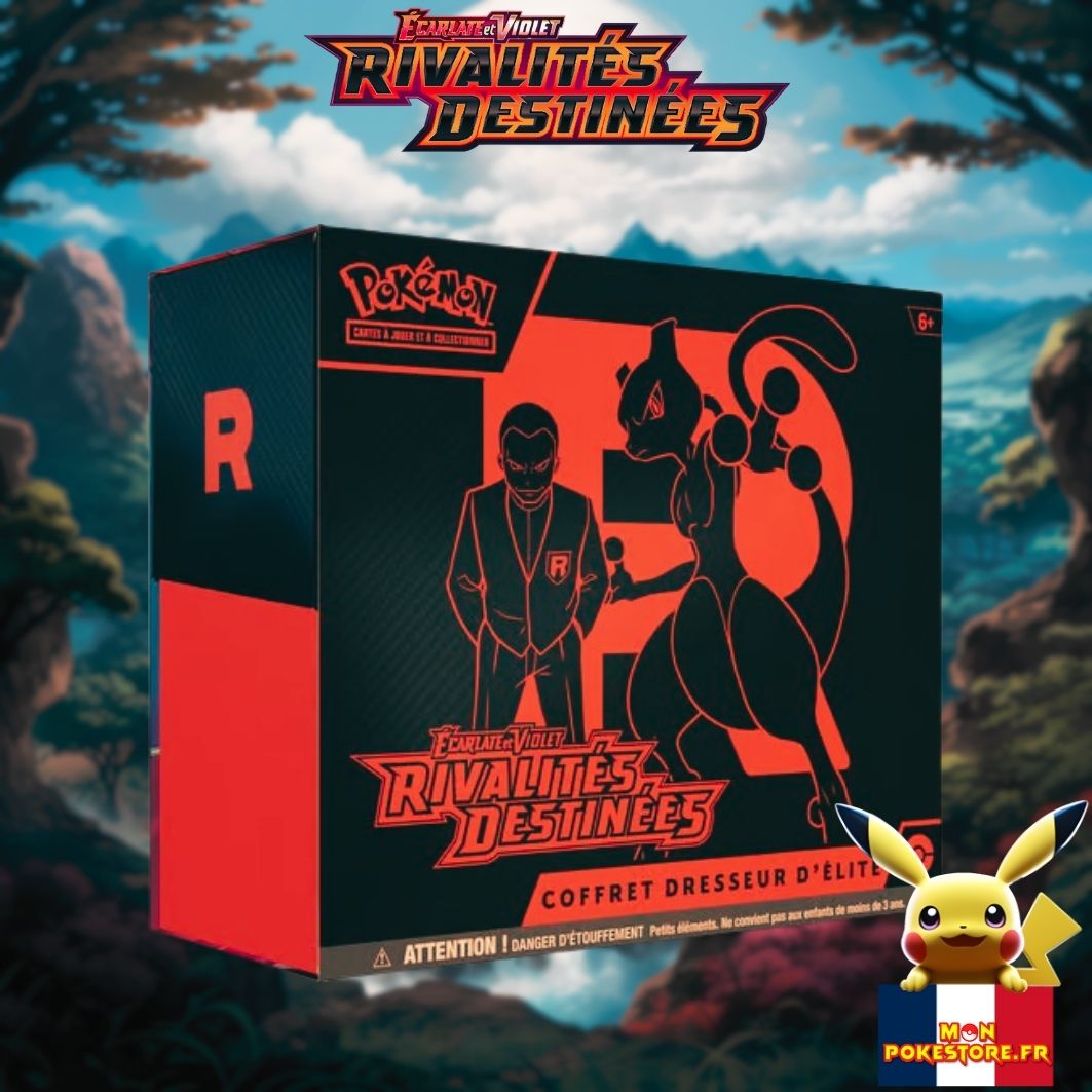 Pokémon - Coffret Dresseur d'Élite - EV10 Rivalités Destinées FR - Car Pokémon - Coffret Dresseur d'Élite - EV10 Rivalités Destinées FR - Car