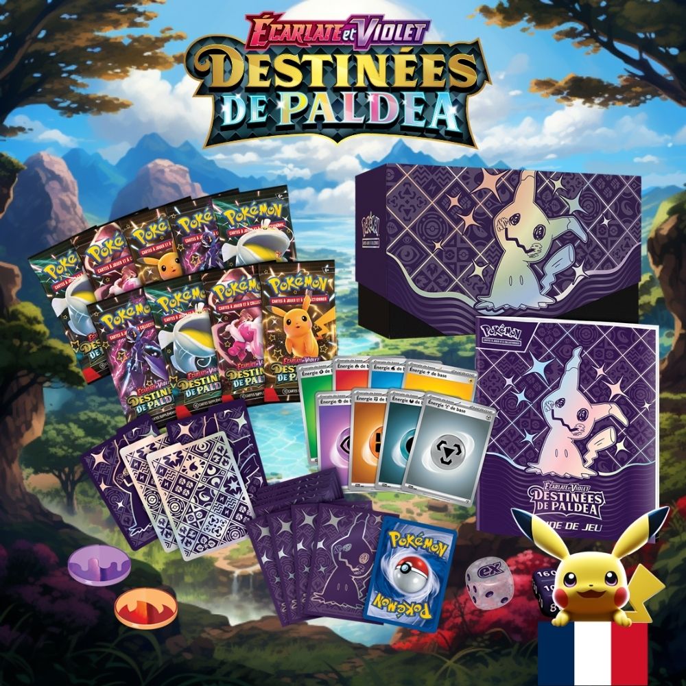 ETB Pokémon EV4.5 Destinées de Paldéa - 9 Boosters Monpokestore - all items