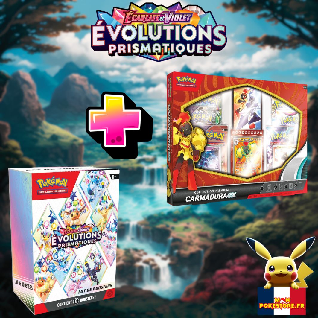 POKEMON - LOT - Bundle EV8.5 + Coffret Carmadura