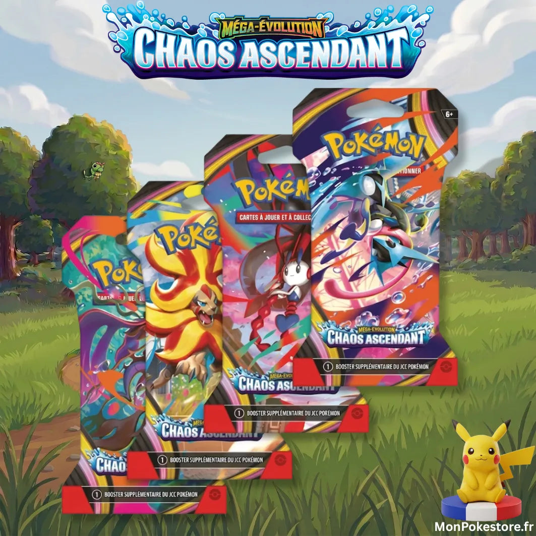 Pokémon JCC – Booster sous blister : Chaos Ascendant (ME04) – VF