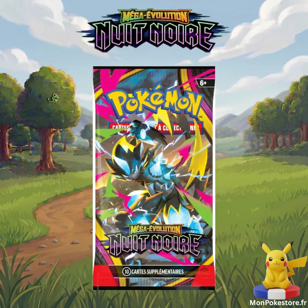 [Précommande] Tripack Pokémon Nuit Noire (ME05) – 3 Boosters – VF