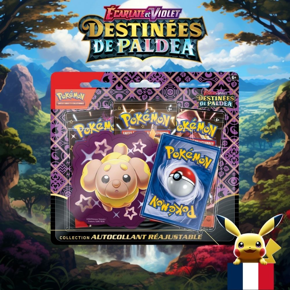 Tripack Pokémon EV4.5 Destinées de Paldéa 3 Boosters Monpokestore