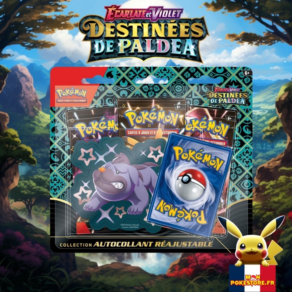 Tripack Pokémon EV4.5 Destinées de Paldéa 3 Boosters Monpokestore