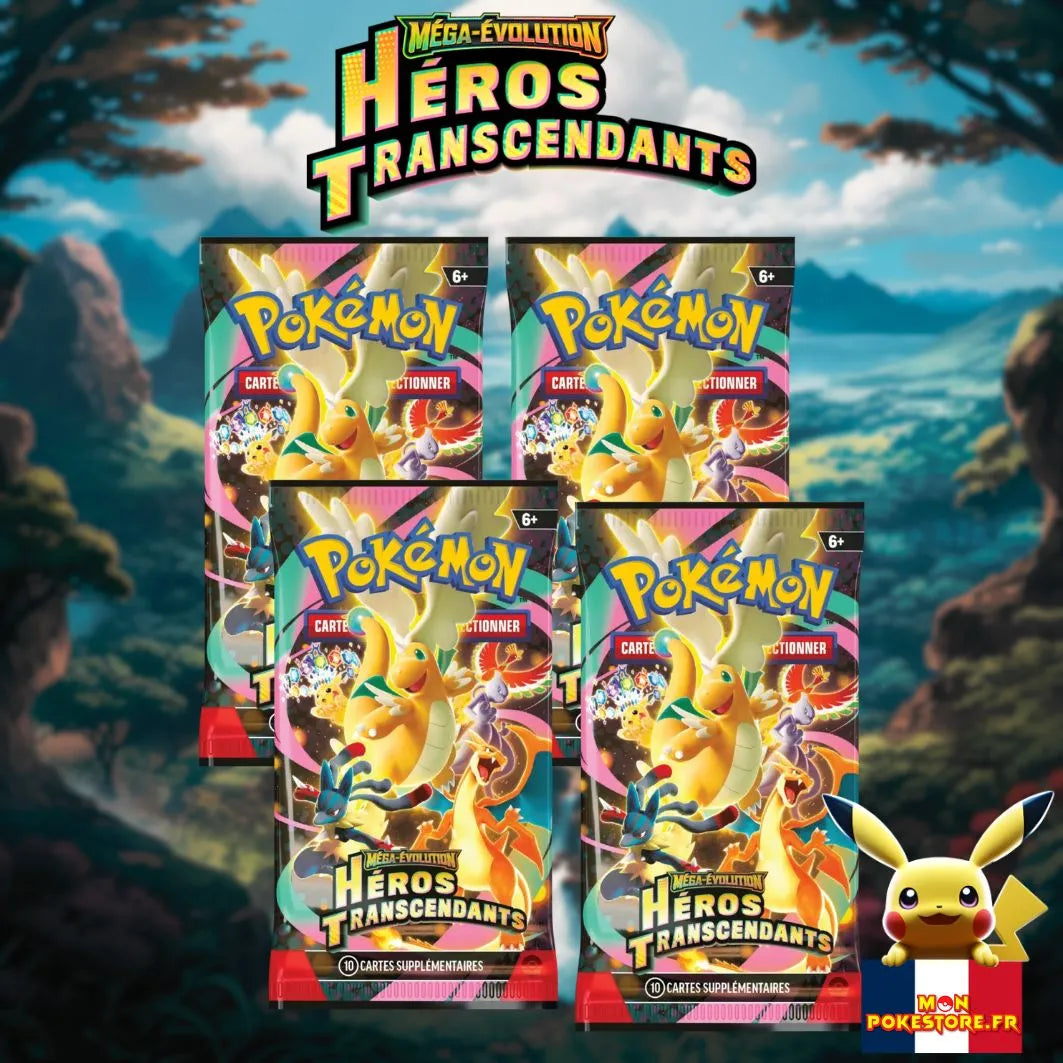 Pokémon MEGA ÉVOLUTION Hero transcendants Coffret MEGA ROITIFLAM EX NEUF - Collection Pokémon MEGA ÉVOLUTION Hero transcendants Coffret MEGA ROITIFLAM EX NEUF - Collection