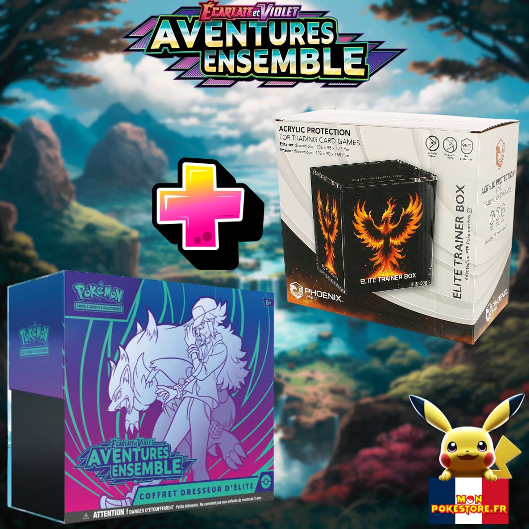 POKEMON - EV09 - LOT : ETB + Protection Acrylique Phoenix Shield