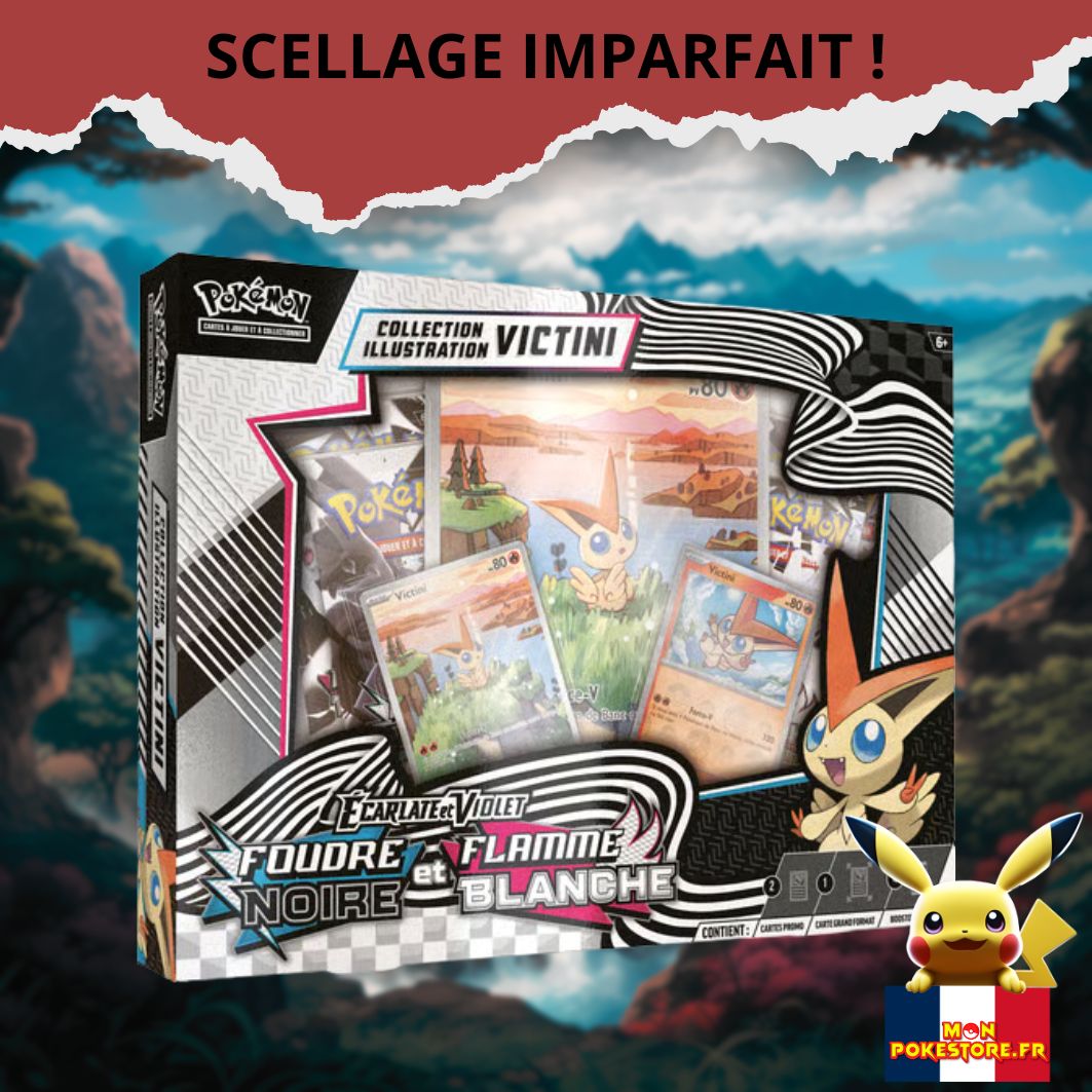 [DEFAUT] POKEMON - EV10.5 - Coffret Illustration Victini - Foudre Noire et Flamme Blanche (Copie)