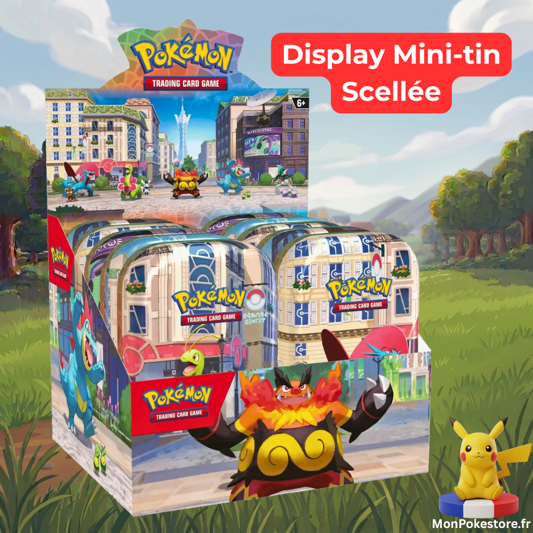 Display Mini Tin Pokémon Illumis (Juin 2026) – Bloc Méga-Évolution – VF