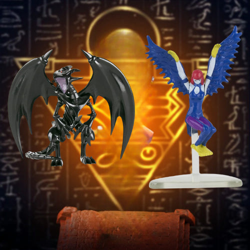 Figurines Dragon noir au yeux rouge + Harp 10 cm Yu-Gi-Oh