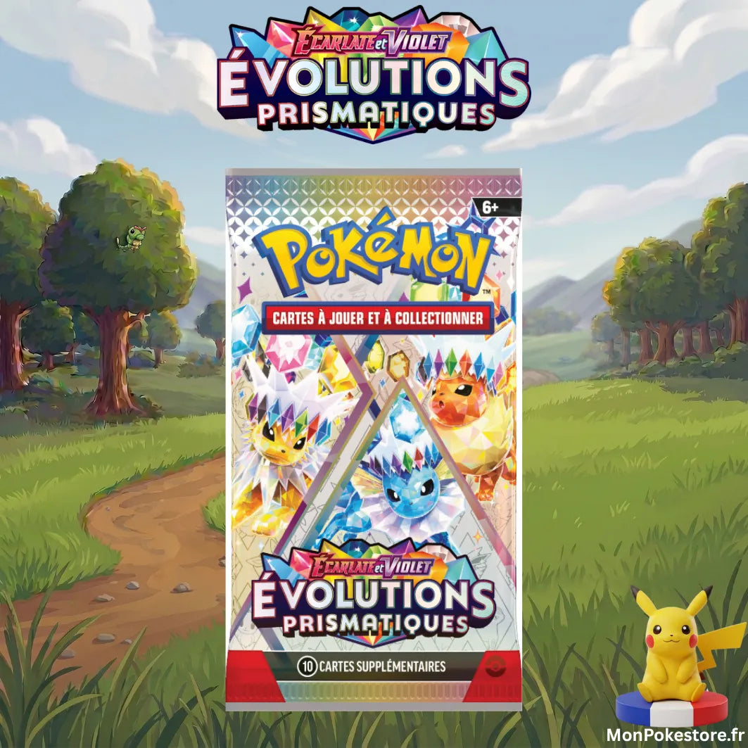 Booster Pokémon Evolution Prismatiques, visuel aquali, pyroli