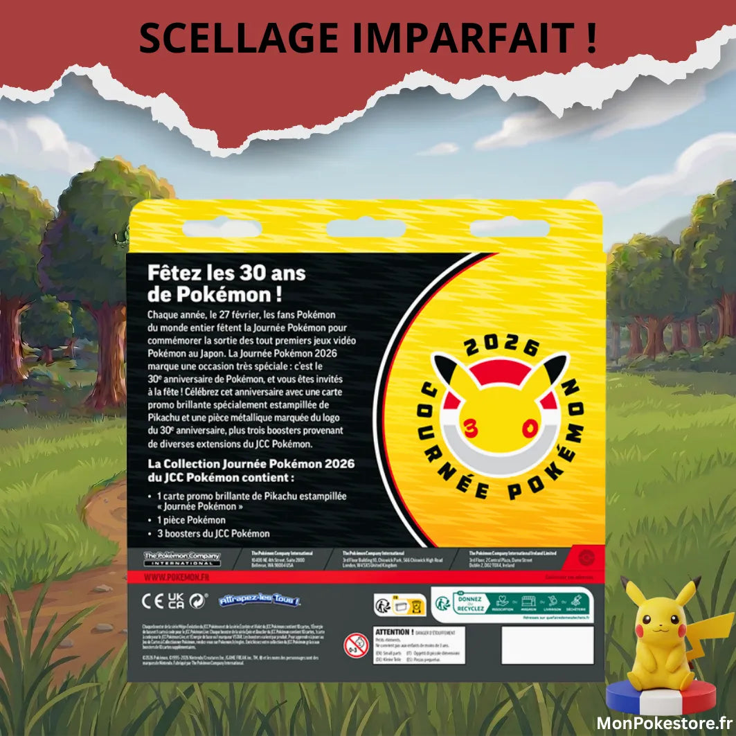 [DEFAUT]-Pokémon JCC – Coffret Pokémon Day 2026 – Édition 30 ans – VF