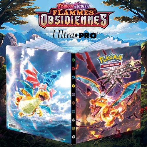 Portfolio - Pokemon - Album de rangement - Flammes Obsidiennes - EV3 -  Dracaufeu & Dracolosse - 252 cases